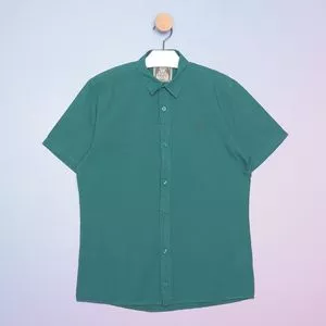 Camisa Juvenil Com Logo Bordado<BR>- Verde Água<BR>- Colcci