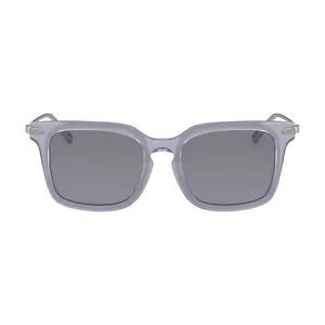 Óculos De Sol Quadrado<BR>- Azul Claro & Prateado<BR>- Calvin Klein