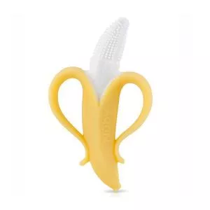 Massageador Dental Banana<BR>- Amarelo & Branco<BR>- 15x10x2,5cm<BR>- Nûby