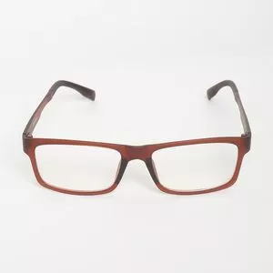 Armação Retangular Para Óculos De Grau<BR>- Marrom<BR>- Triton Eyewear