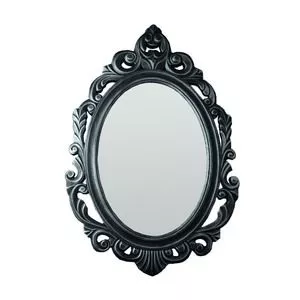 Espelho Baroque<BR>- Cinza Escuro<BR>- 77x50x2,5cm<BR>- Evolux