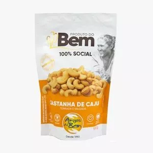 Castanha De Caju Torrada & Salgada<BR> - 100g<BR> - Amigos do Bem