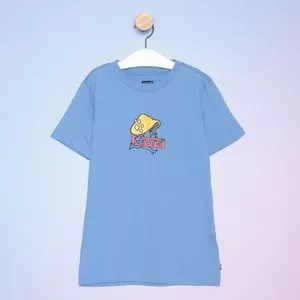 Camiseta Infantil Cogumelo<BR>- Azul & Vermelha<BR>- Levi's