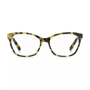 Armação Gatinho Para Óculos De Grau<BR>- Marrom Escuro & Amarela<BR>- Marc Jacobs
