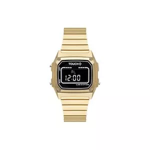 Relógio Digital TWJH02BV-8P<BR>- Dourado & Preto<BR>- Touch