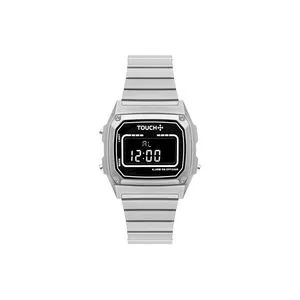 Relógio Digital TWJH02BW-8B<BR>- Prateado & Preto<BR>- Touch