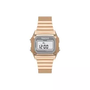 Relógio Digital TWJH02BX-8C<BR>- Rosê Gold & Cinza<BR>- Touch