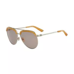 Óculos De Sol Arredondado<BR>- Dourado & Prateado<BR>- Calvin Klein