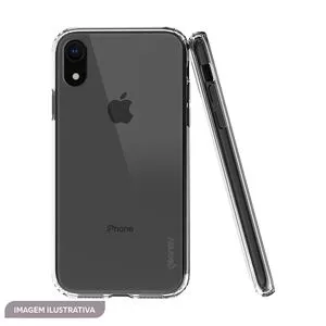 Capinha Clear View Para Iphone XS<BR>- Incolor<BR>- 16x8,5x1cm<BR>- Geonav