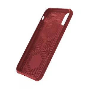 Capinha Carbon X Para Iphone XS Max<BR>- Vermelho Escuro<BR>- 16x8,5x1cm<BR>- Geonav