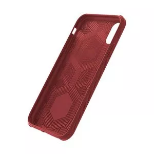 Capinha Carbon X Para Iphone X<BR>- Vermelho Escuro<BR>- 16x8,5x1cm<BR>- Geonav