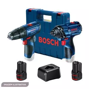 Parafusadeira & Furadeira De Impacto GSB 120-LI<BR>- Azul Escuro & Preta<BR>- 114x36x45cm<BR>- Bivolt<BR>- Bosch