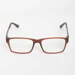 Armação Retangular Para Óculos De Grau<BR>- Marrom<BR>- Triton Eyewear