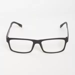 Armação Retangular Para Óculos De Grau<BR>- Preta<BR>- Triton Eyewear
