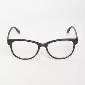 Armação Arredondada Para Óculos De Grau<BR>- Preta<BR>- Triton Eyewear
