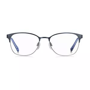 Armação Arredondada Para Óculos De Grau<BR>- Azul Marinho & Azul Escuro<BR>- Tommy Hilfiger
