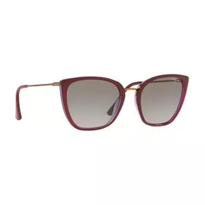 Óculos De Sol Quadrado<BR>- Pink & Dourada<BR>- Vogue