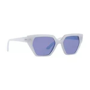 Óculos De Sol Gatinho<BR>- Branco & Azul<BR>- Vogue