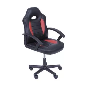 Cadeira Mig<BR>- Preta & Vermelha<BR>- 100x55,5x41cm<BR>- Or Design