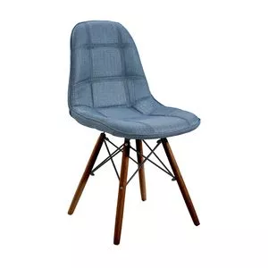 Cadeira Eames<BR>- Azul & Madeira<BR>- 83x44x39cm<BR>- Or Design