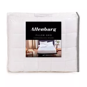 Pillow Top Grid Queen Size<BR>- Branco<BR>- 40x160x200cm<BR>- 180 Fios