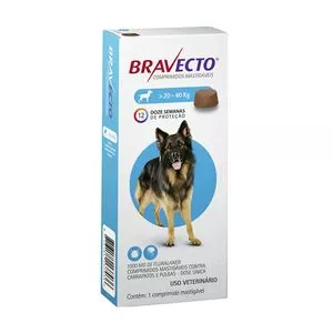 Bravecto 1000mg<BR>- Uso Oral<BR>- 1 comprimido<BR>- Bravecto