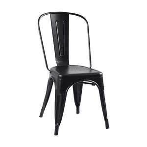 Cadeira Iron<BR>- Preta<BR>- 84,5x45x53cm<BR>- Rivatti