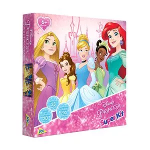 Kit De Jogos Princesa®<BR>- Rosa Claro & Rosa<BR>- 3 Jogos<BR>- Toyster
