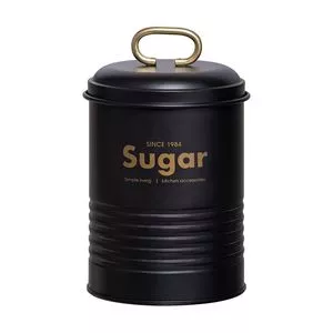 Porta Condimentos Copenhag Sugar<BR>- Preto & Bege<BR>- 19x11,5x11,5cm<BR>- Yoi