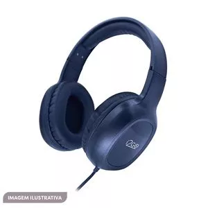 Headphone Bass Go<BR>- Azul Marinho<BR>- 120cm<BR>- P2(3,5mm)<BR>- I2GO