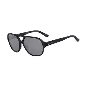 Óculos De Sol Aviador<BR>- Preto & Cinza<BR>- Calvin Klein