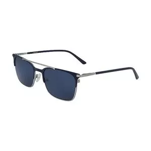 Óculos De Sol Aviador<BR>- Preto & Azul<BR>- Calvin Klein