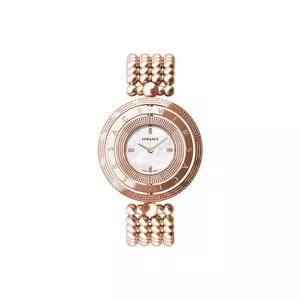 Relógio Analógico V192<BR>- Rosê Gold<BR>- Versace Relógio