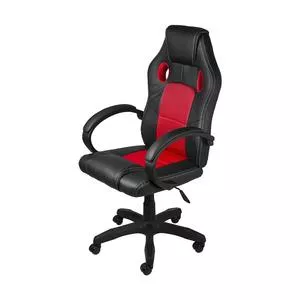 Cadeira Gamer Raptor<BR>- Preta & Vermelha<BR>- 117x46x73cm<BR>- Or Design