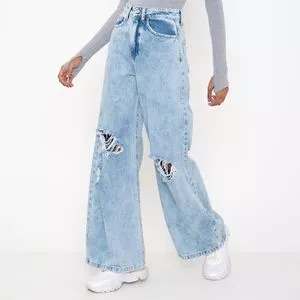 Calça Jeans Camy<BR>- Azul Claro