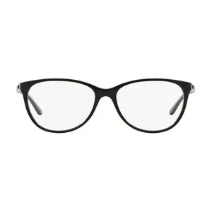 Armação Arredondada Para Óculos De Grau<BR>- Preta<BR>- Ralph Lauren