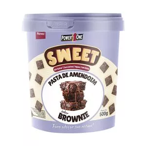 Pasta De Amendoim Sweet<BR>- Brownie<BR>- 500g<BR>- Power One