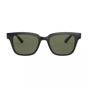 Óculos De Sol Retangular<BR>- Verde & Preto<BR>- Ray-Ban