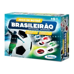 Jogo De Botão Brasileirão<BR>- Azul & Verde<BR>- 16Pçs<BR>- Xalingo