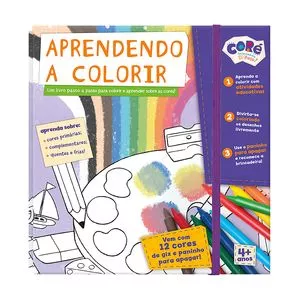 Livro De Atividades - Aprendendo A Colorir<BR>- Branco & Roxo<BR>- 22,5x23x2,5cm<BR>- Toyster