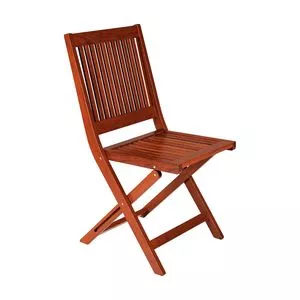 Cadeira Dobrável Fitt<BR>- Marrom<BR>- 91,5x45,5x56cm<BR>- Tramontina