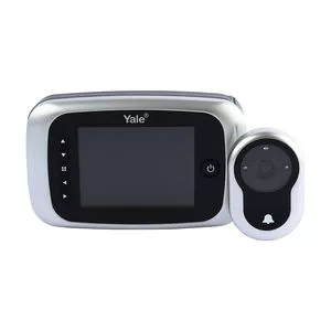 Olho Mágico Digital Real Viem Pro<BR>- Inox & Preta<BR>- 18x20x6cm<BR>- Yale