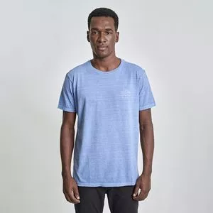 Camiseta Abstrata<BR>- Azul & Off White<BR>- Austral