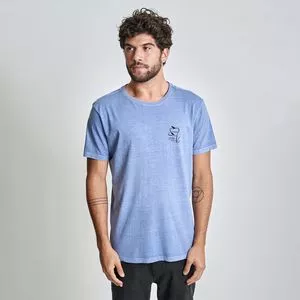 Camiseta Prancha<BR>- Azul & Preta<BR>- Austral