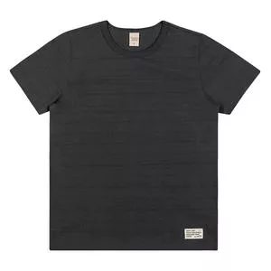 Camiseta Infantil Listrada<BR>- Cinza Escuro & Preta<BR>- Trick Nick Básicos