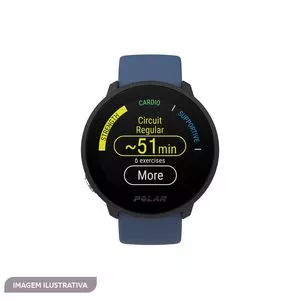 Smartwatch<BR>- Inox & Azul<BR>- Ø3,3cm<BR>- Polar Electro