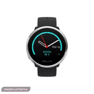 Smartwatch<BR>- Inox & Preto<BR>- Ø4,3cm<BR>- Polar Electro