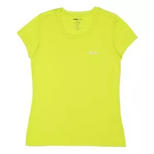 Camiseta Com Logo<BR>- Amarelo Neon & Branca