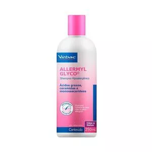 Shampoo Hipoalergênico Allermyl Glico<BR>- Uso Tópico<BR>- 250ml<BR>- Vetline