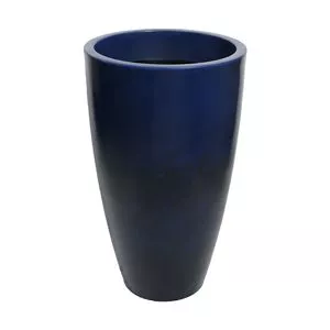 Vaso Verona<BR>- Azul Escuro<BR>- 70xØ40cm<BR>- Vasart